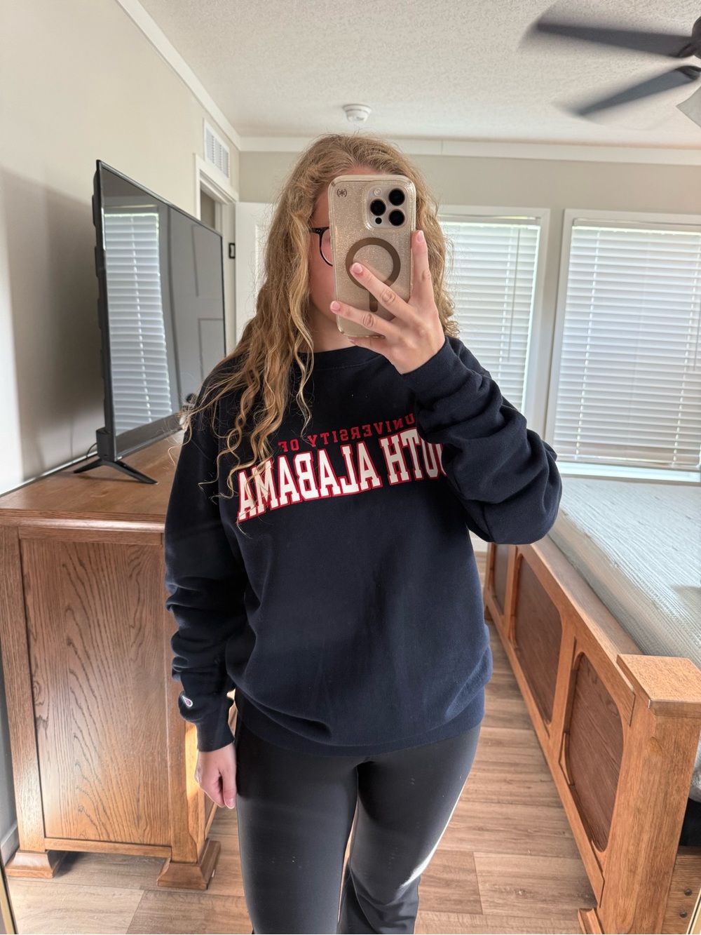 University of South Alabama Navy Champion Crewneck - Size M